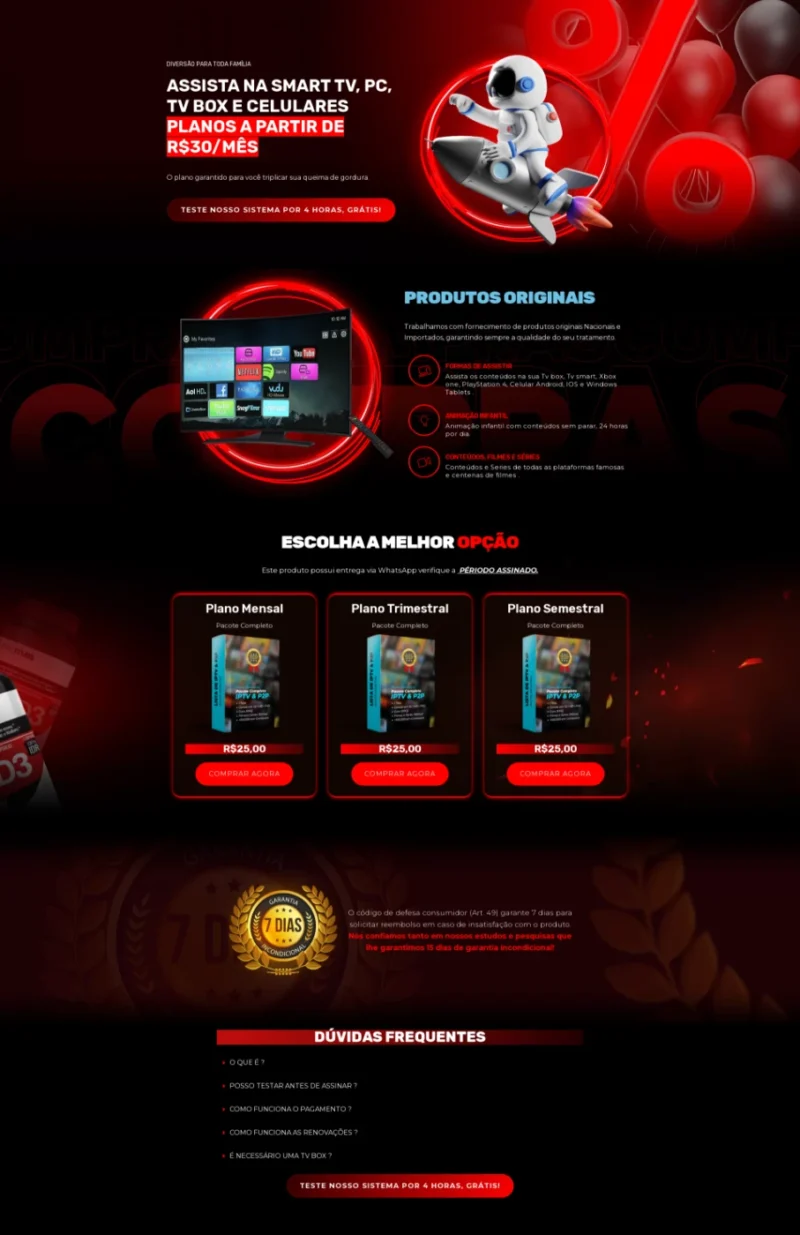 landing pages para sites de iptv + elementor 2024 - Image 7