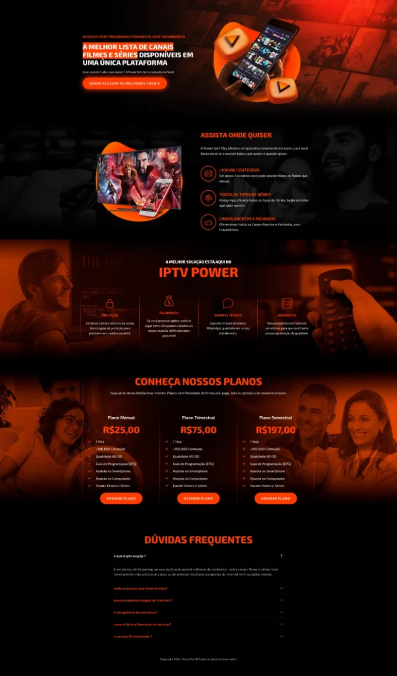 landing pages para sites de iptv + elementor 2024 - Image 6