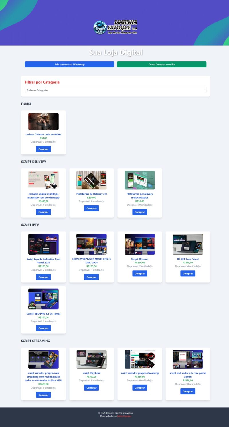 ROBÔ DE VENDAS NO TELEGRAM 2.0 COM PAINEL EM PHP + SITE - Imagem 2