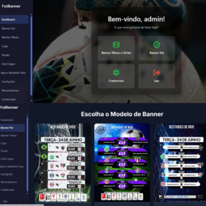 SCRIPT IPTV GERADOR DE BANNERS FILMES E JOGOS DO DIA