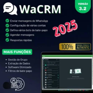 WaCRM 2025 – O Gerenciador Avançado de Contas WHATSAAP