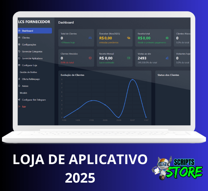 LOJA DE SCRIPTS E APLICATIVOS 2025 COMPLETA E AUTOMÁTICA